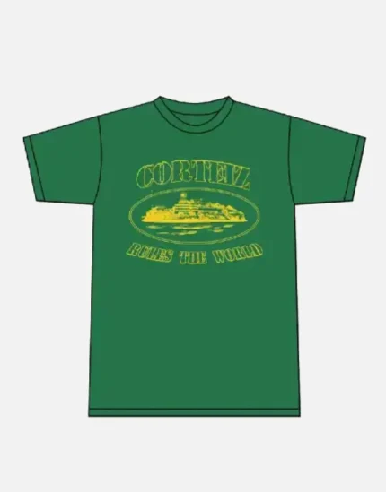 Corteiz 2019 OG Alcatraz T Shirt Forest Green (2)