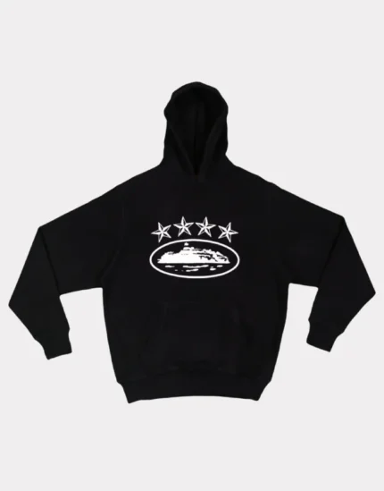 Corteiz 4Starz Alcatraz Hoodie Black (2)