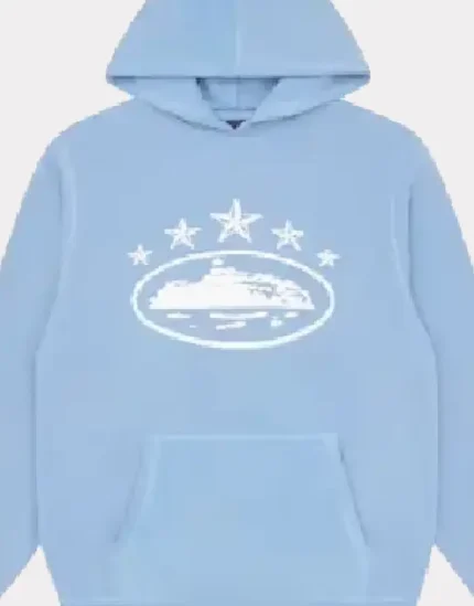 Corteiz 5 Starz Alcatraz Hoodie Baby Blue (1)