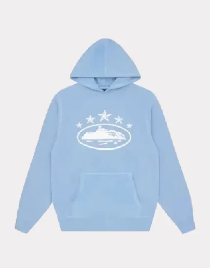 Corteiz 5 Starz Alcatraz Hoodie Baby Blue (2)