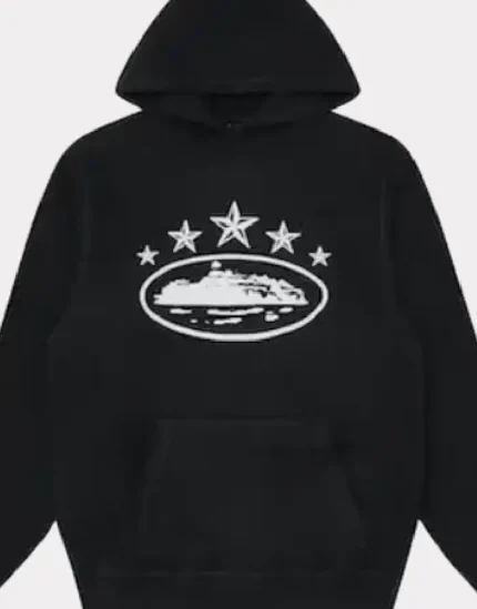 Corteiz 5 Starz Alcatraz Hoodie Black (1)