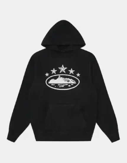 Corteiz 5 Starz Alcatraz Hoodie Black (2)