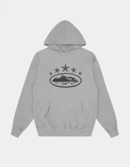 Corteiz 5 Starz Alcatraz Hoodie Grey (2)