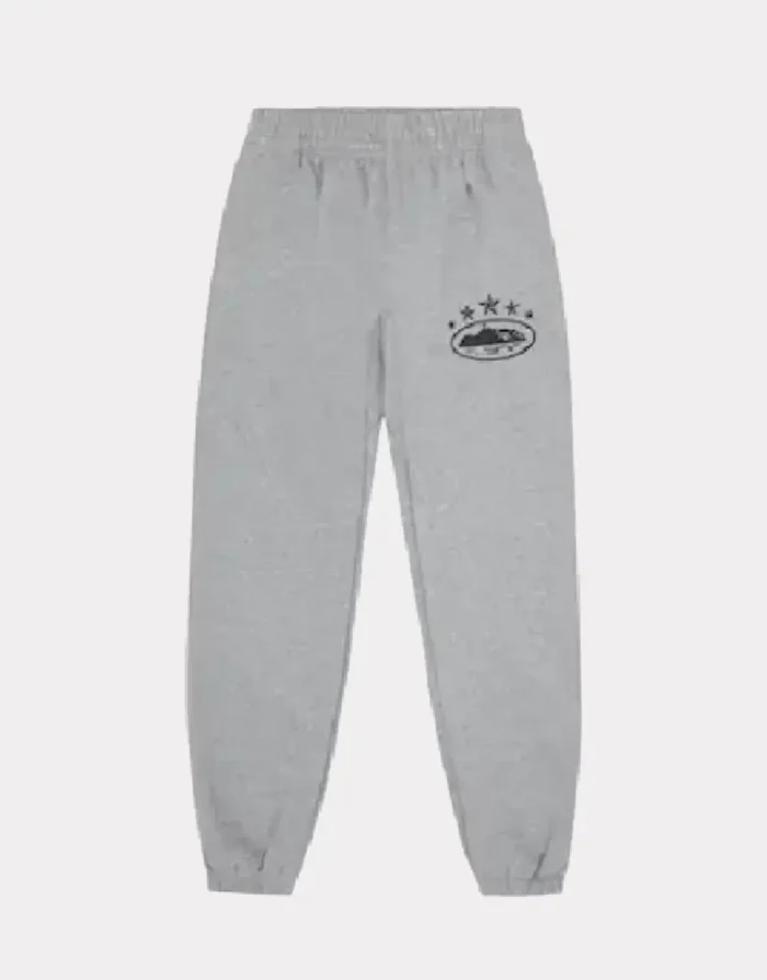 Corteiz 5 Starz Alcatraz Sweatpants Grey (2)