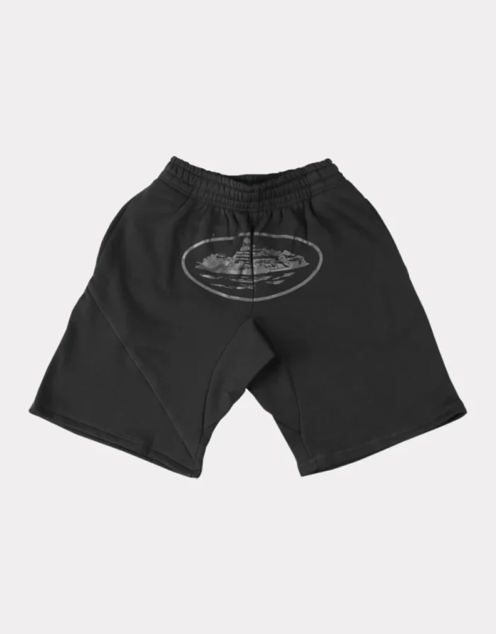 Corteiz Alcatraz Shorts Triple Black (2)