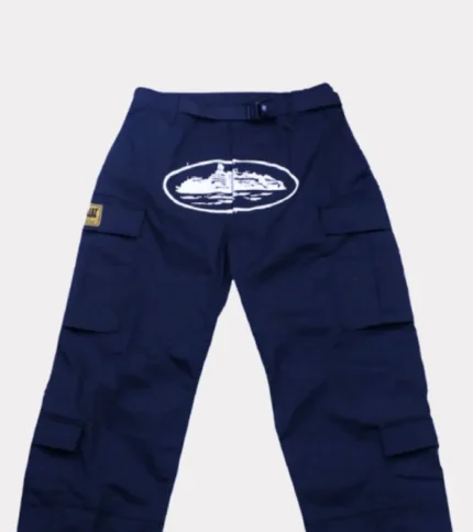 Corteiz Guerillaz Cargo Pants Navy (1)