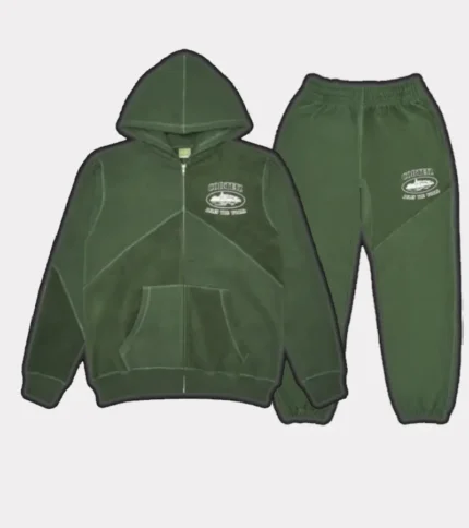 Corteiz Superior V2 Tracksuit Forrest Green