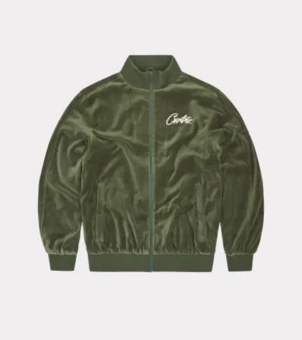 Corteiz VVS Velvet Tracksuit Green (3)