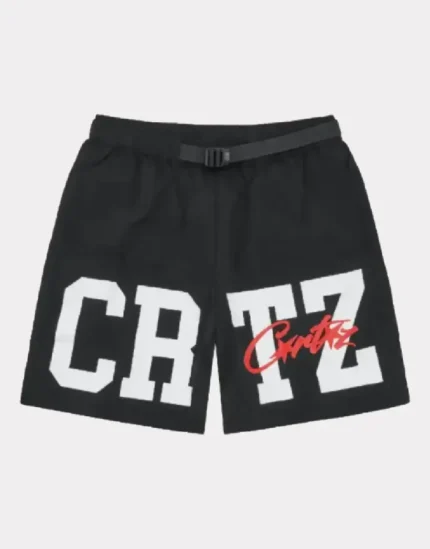 Corteiz Crtz Nylon Shorts Black (2)