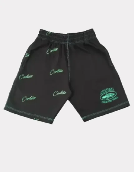 Corteiz Division ’20 Shorts Green Black (2)