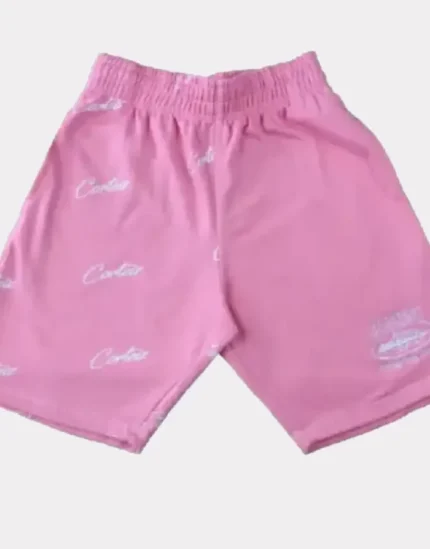 Corteiz Division ’20 Shorts Pink (1)