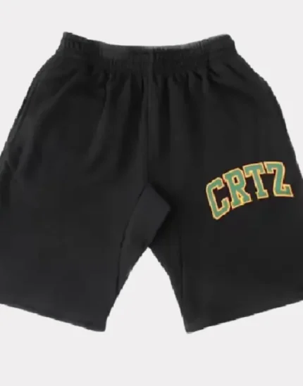 Corteiz Dropout Shorts Black (1)