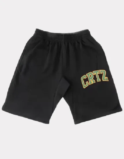 Corteiz Dropout Shorts Black (2)