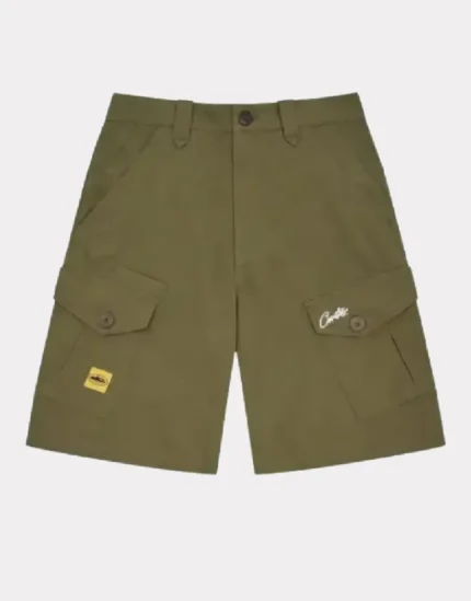 Corteiz Storm Cargo Shorts Khaki (2)